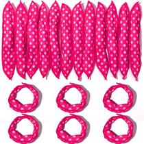 Rolinhos de cabelo de esponja Syhood Soft Hair Curlers 48 unidades rosa choque