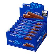 Rolinhos Wafer Trento Slim Chocolate 16x20g Rolinhos Wafer Trento Slim Chocolate 16x20g