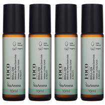 Roll-On Blend de Óleos Essenciais Foco 10ml - 4 unidades - Via Aroma Roll-On Blend de Óleos Essenciais Foco 10ml - 4 unidades - Via Aroma