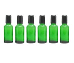 Roll on Bottles erioctry 30mL de vidro verde com esfera de aço inoxidável