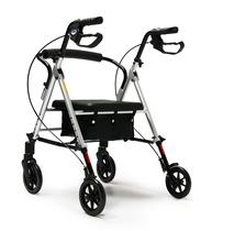 Rollator Lumex Set n' Go prateado com altura ajustável Rollator Lumex Set n' Go prateado com altura ajustável