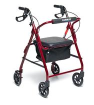 Rollator Lumex Walkabout Basic RJ4900R vermelho 6,1 kg Capacidade 113 kg