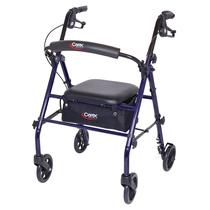 Rollator Walker Carex Steel com assento e rodas 350 libras