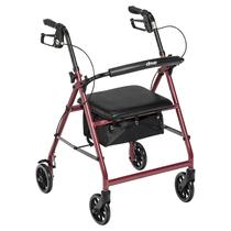 Rollator Walker Drive Medical Alumínio Dobrável Vermelho Rollator Walker Drive Medical Alumínio Dobrável Vermelho