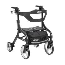 Rollator Walker Drive Medical Nitro Sprint com assento preto
