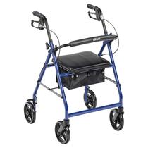 Rollator Walker Drive Medical R728BL dobrável com assento azul