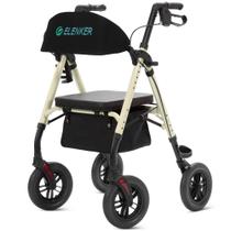 Rollator Walker ELENKER All-Terrain 10" Wheels Champagne Rollator Walker ELENKER All-Terrain 10" Wheels Champagne