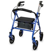 Rollator Walker McKesson Steel Blue 136 kg de capacidade