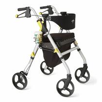 Rollator Walker Medline Premium Empower com assento prateado Rollator Walker Medline Premium Empower com assento prateado