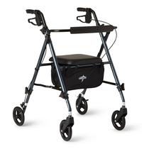 Rollator Walker Medline Superlight Dobrável em Alumínio Azul Rollator Walker Medline Superlight Dobrável em Alumínio Azul