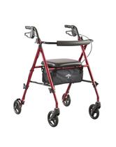 Rollator Walker Medline Superlight Dobrável em Alumínio Vermelho