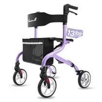 Rollator Walker PLANET WALK superleve com assento roxo