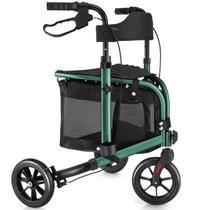 Rollator Walker WALK MATE de 3 rodas com assento para idosos magros