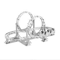 Roller Coaster 3D Metal Puzzle Model Kits DIY Corte a Laser Quebra-cabeças Brinquedo para Crianças