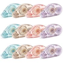 Roller de fita dupla face HUIRUSO, suprimentos para álbuns de recortes, pacote com 12 Roller de fita dupla face HUIRUSO, suprimentos para álbuns de recortes, pacote com 12