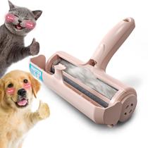 Roller de remoção de pelos de animais de estimação DELOMO Self-Cleaning Base Rosa
