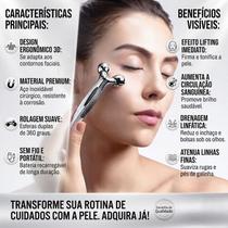 Roller Facial 3D De Alta Performance Potencializador De Cremes E Loções Roller Facial 3D De Alta Performance Potencializador De Cremes E Loções