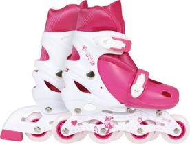 Roller Infantil Rosa Tamanho M 34-37 Mor