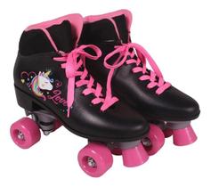 Roller Patins Infantil Menina Clássico Unicórnio Tamanho 36