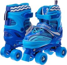 Roller Skate Infantil Ajustável Azul Do 38-41 - Fênix RL-02