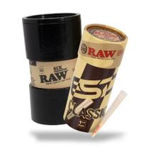 Rolling Papers RAW Classic, pacote com 1 1/4 e 50 com Six Shooter