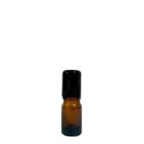 Rollon Vidro Âmbar Frasco Com Esfera Inox 5ml