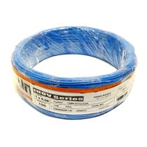 Rolo 100 Metros Cabo Auto Remoto Azul Fio 1 x 0,50mm Cobre Som Automotivo 0,5mm Instalação Cabinho 100m