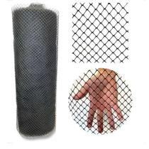 Rolo 1Mx50M Tela Plastica Preta para Proteção - Tela de Proteção Multiuso.