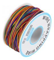 Rolo 200 Metros Fio Wrapping Wire Wrapp 30 Awg Com 8 Cores - Express
