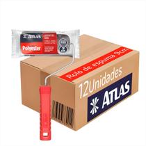 Rolo 23cm Atlas 100% Poliéster Maior Retenção De Tinta -12un