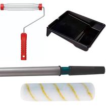 Rolo 23Cm + Suporte 23Cm + Bandeja 2,7L + Cabo Extensor 2M