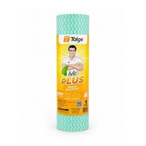 Rolo 50 Panos Multiuso Para Limpeza 30cm x 25m Verde MrPlus Rolo 50 Panos Multiuso Para Limpeza 30cm x 25m Verde MrPlus