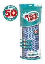 Rolo 50 Peças Pano Azul Multiuso Flash Limp