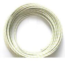 Rolo 6 Metros Cabo Fio Fibra e Silicone 1,0 Mm² Alta Temperatura 400c Ideal Churrasqueira