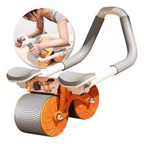 Rolo Abdominal Roda Dupla Apoio Cotovelos Até 100kg Sortido