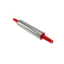 Rolo Abrir Massas Inox Massa Pizza Antiaderente 34cm Rolo Abrir Massas Inox Massa Pizza Antiaderente 34cm
