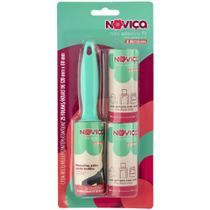 Rolo adesivo fit com 2 refis noviça bt206