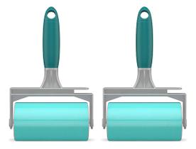 Rolo Adesivo Lavável Remove Pelos Fiapos Flp6497 2 Unidades