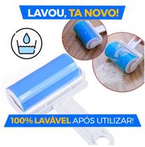 Rolo Adesivo Removedor de sujeiras, pelos, poeiras e cabelos Roll Cleaner (lavável e Reutilizável) Envio Imediato