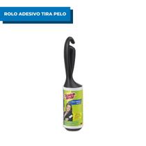 Rolo Adesivo Scotch-Brite Tira Pelos e Fiapos 3M C/21 Folhas Tira Pelo Cabelo Roupa Sofa