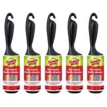Rolo Adesivo Tira Pelos (05 Peças) Scotch-Brite 3M 21 Folhas Rolo Adesivo Tira Pelos (05 Peças) Scotch-Brite 3M 21 Folhas
