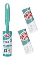Rolo Adesivo Tira pelos c/ 2 Refil - Flash Limp