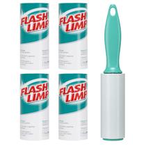 Rolo Adesivo Tira Pelos FlashLimp c/ 4 Refis de 30 Folhas