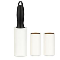 Rolo Adesivo Tira Pelos Pet Poeira Fiapos Bolinhas Roupa Sofa Estofado 30 folhas 2 Refis