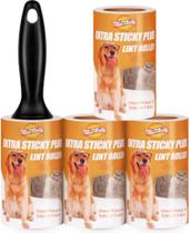 Rolo Adesivo WulaWindy Extra Pegajoso Removedor de Pelos de Pet 4 Unidades Rolo Adesivo WulaWindy Extra Pegajoso Removedor de Pelos de Pet 4 Unidades