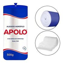 Rolo Algodão Apolo Hidrófilo - 500G Rolo Algodão Apolo Hidrófilo - 500G