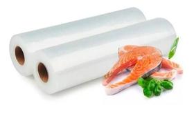 Rolo Bobina De Saco Embalagem Seladora A Vácuo Ranhuras 25cm Rolo Bobina De Saco Embalagem Seladora A Vácuo Ranhuras 25cm