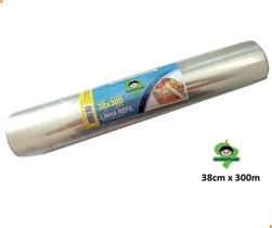 Rolo Bobina Filme Pvc Transparente 38cm X 300m (300 Metros) Para Embalar