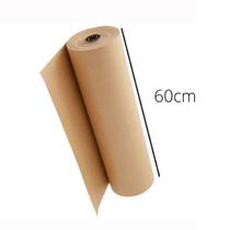 Rolo Bobina Papel Pardo Semi-Kraft Uso para Embrulho, Embalagens, Mascaramento Automotivo 5KG - 60CM