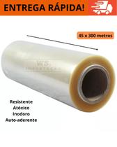 Rolo Bobina Plastico De Filme Pvc 28cm X 300, 45 X 300, 30 X 1000 Metros Resistente e durável para embalar